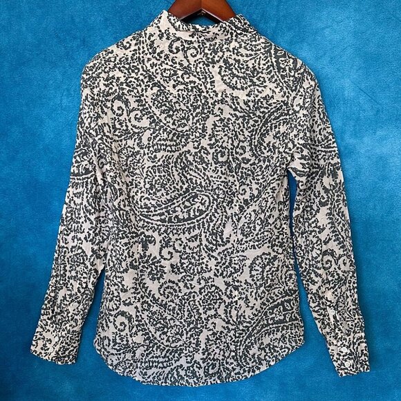 J Crew The Perfect Shirt, Cotton & Silk, Size 4 - Picture 2 of 4